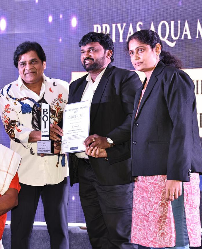 Honored with Excellence Award by Telugu Film Actor Ali Garu